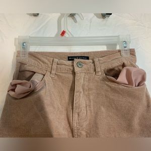 Pink Corduroy Brandy Melville Skirt